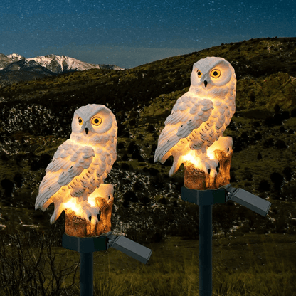 Solar Owl Garden Light — Charming Outdoor Glow