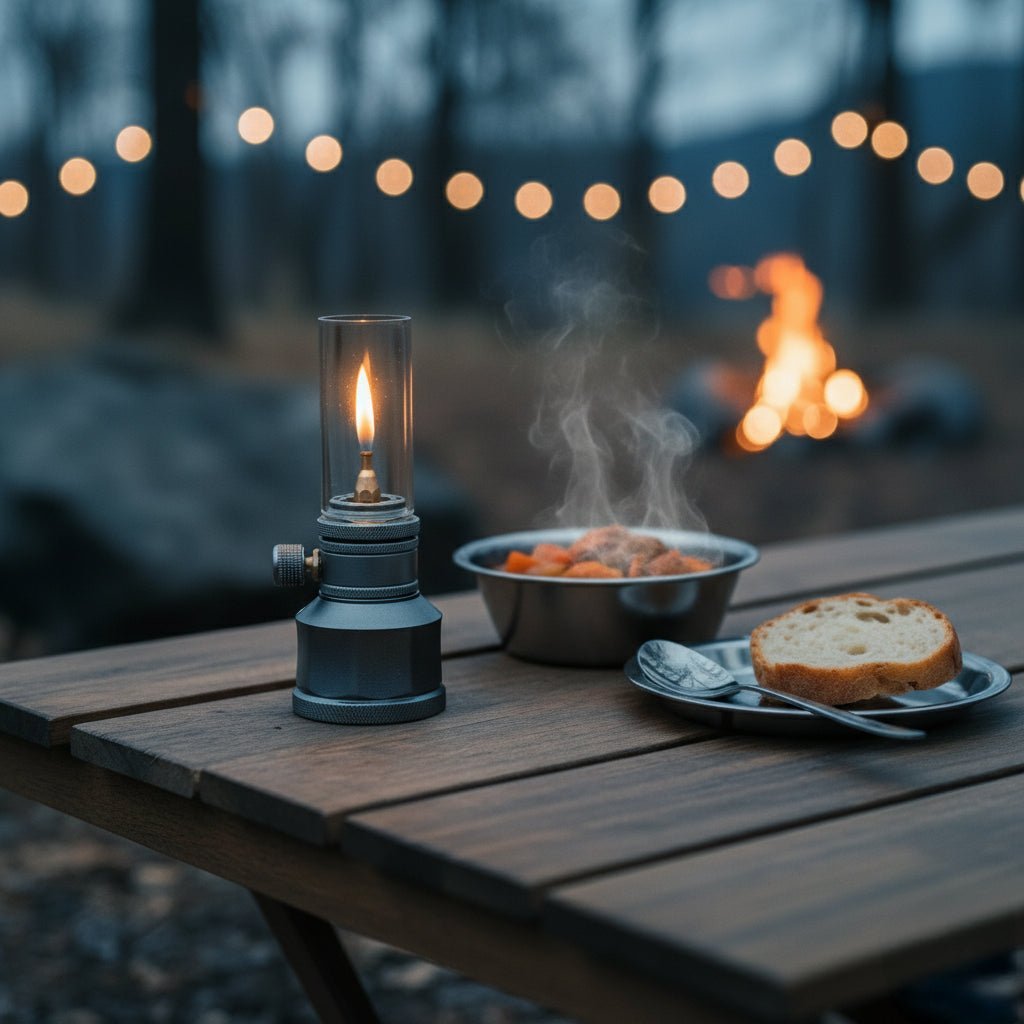 Portable Camping Lantern — Warm Butane Light