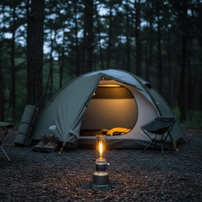 Portable Camping Lantern — Warm Butane Light