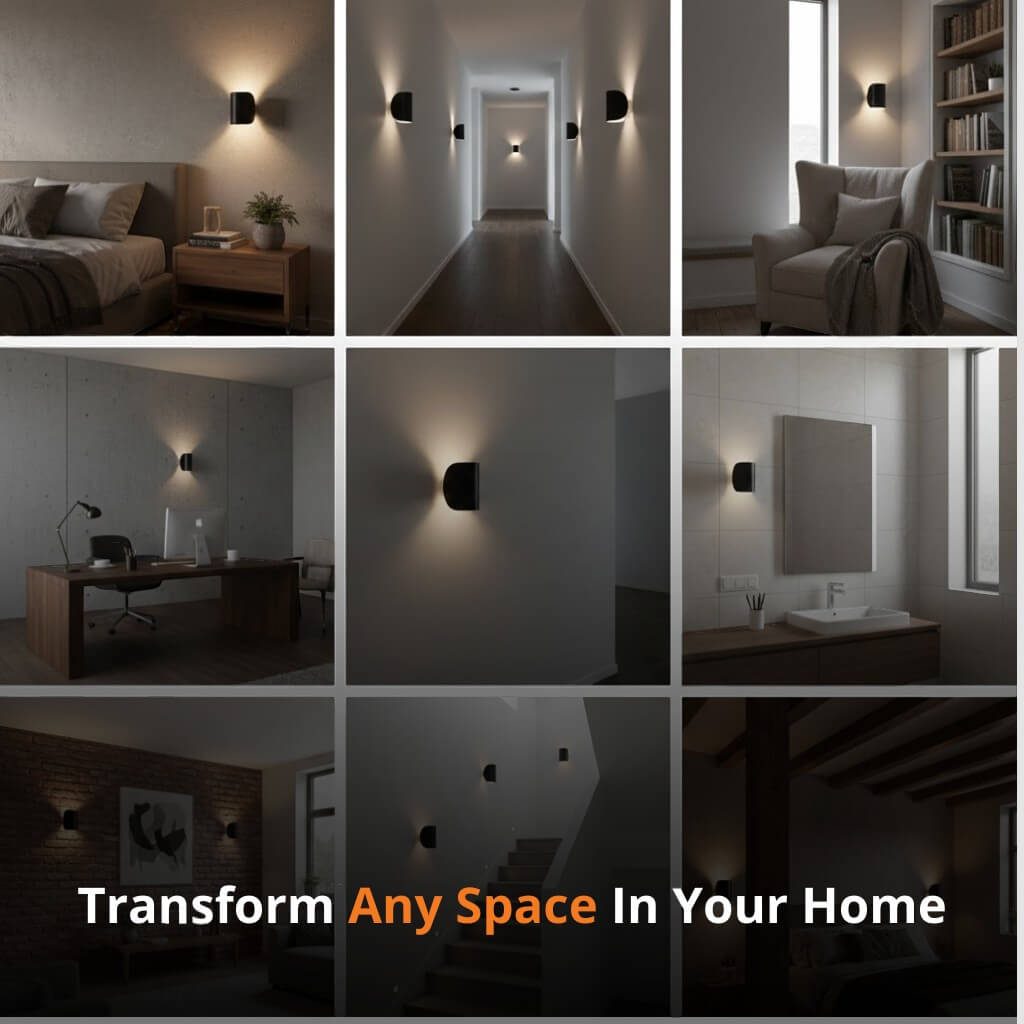 Up Down Wall Lamp — Adjustable Aluminum Light