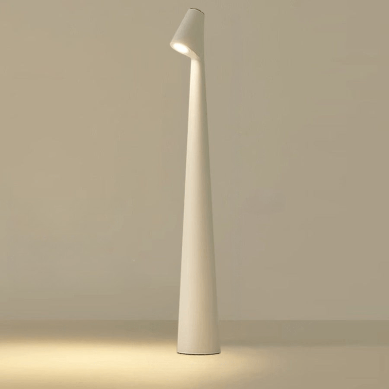 Rechargeable Metal Table Lamp — Dimmable Warm Light