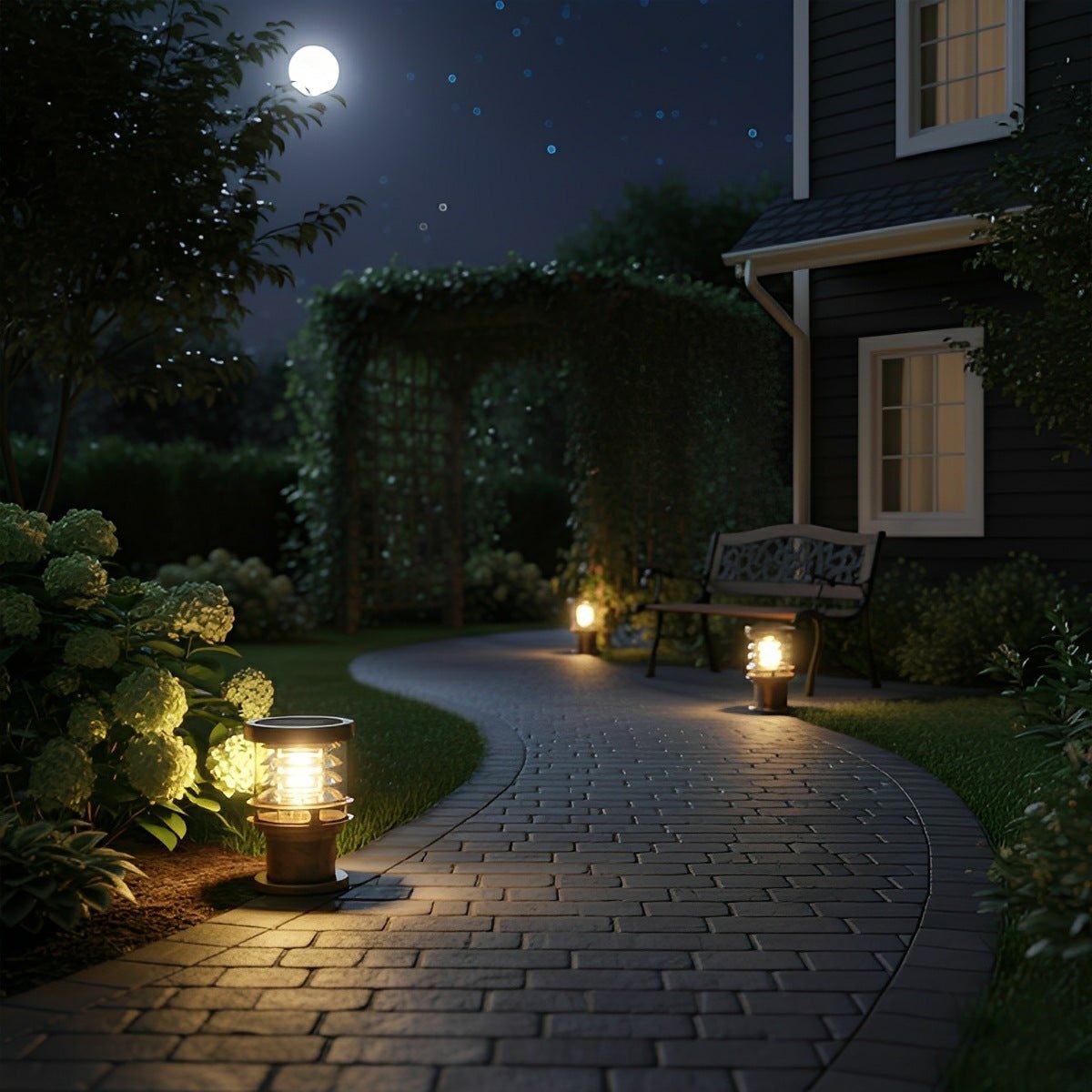 Tiered LED Garden Light — Waterproof Landscape Lamp
