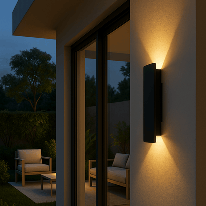 Minimalist LED Wall Light — Waterproof Outdoor Sconce