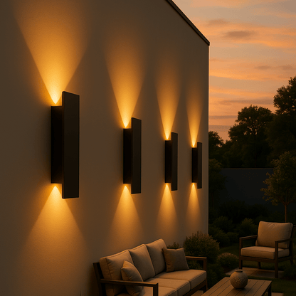 Minimalist LED Wall Light — Waterproof Outdoor Sconce