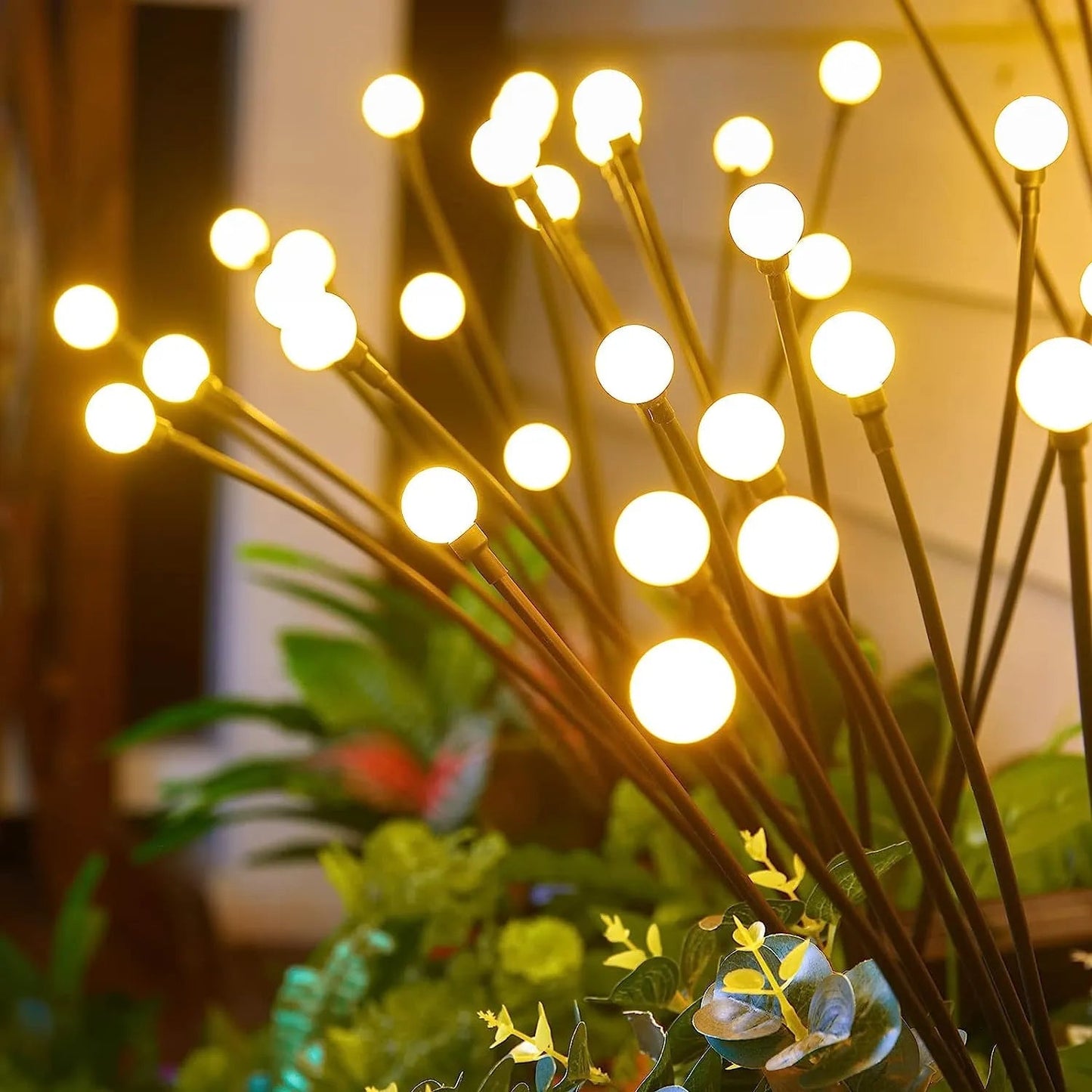 Solar Garden LED Lamp — Warm Eco Firefly Lighting