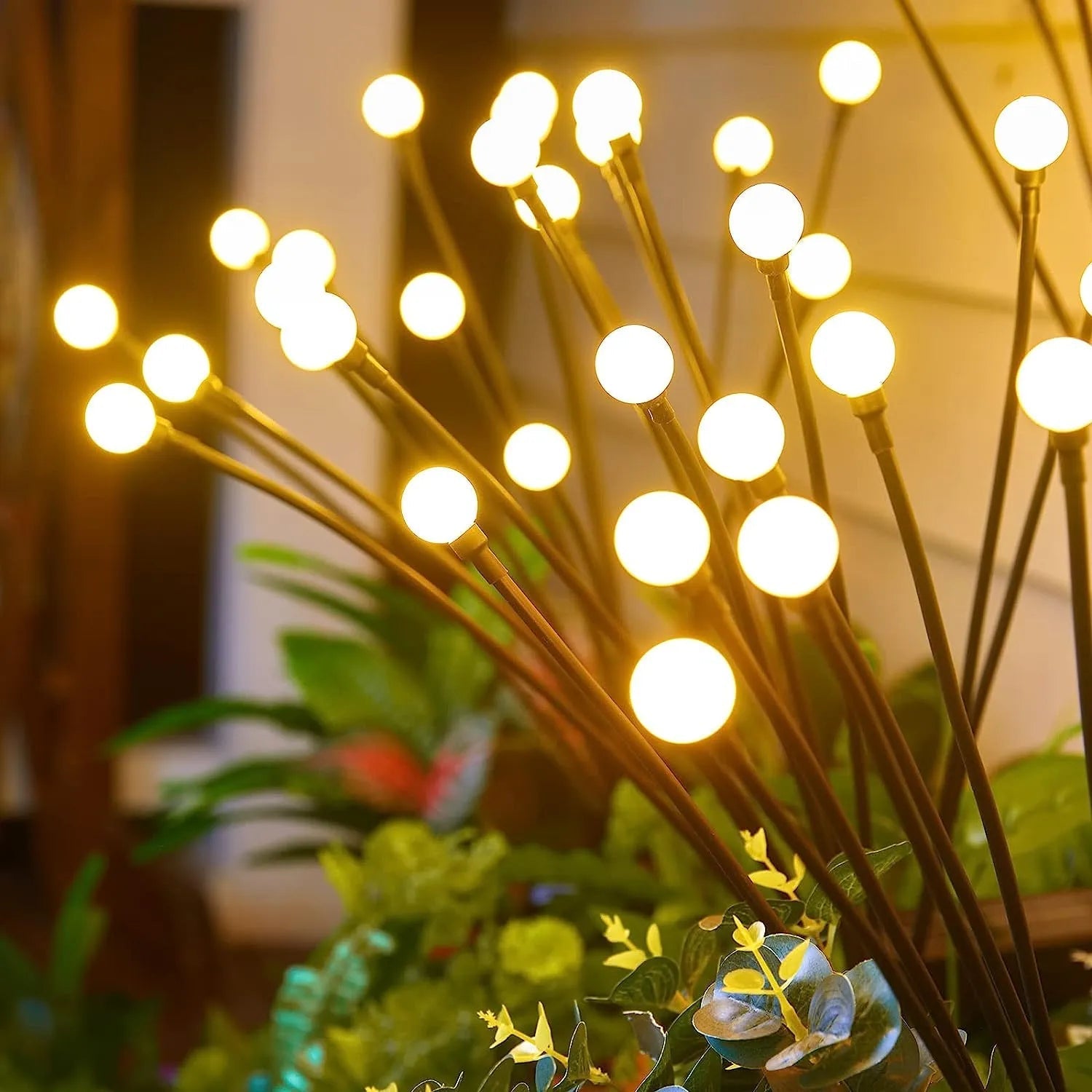 Solar Garden LED Lamp — Warm Eco Firefly Lighting
