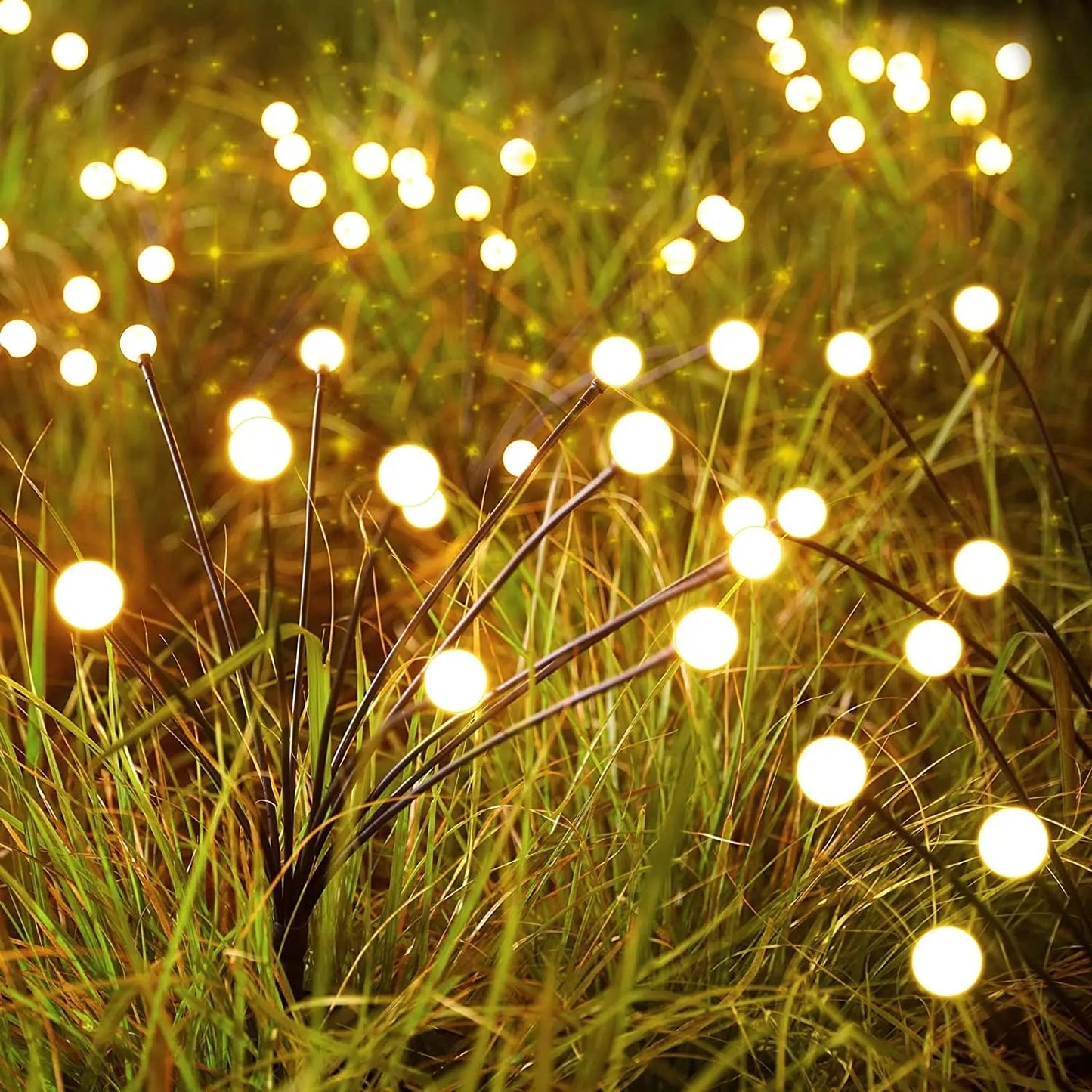 Solar Garden LED Lamp — Warm Eco Firefly Lighting