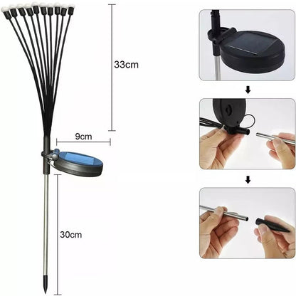 Solar Garden LED Lamp — Warm Eco Firefly Lighting