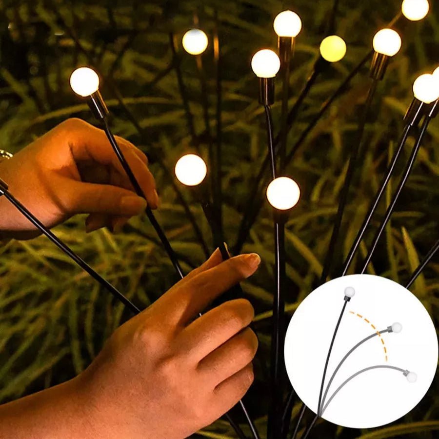 Solar Garden LED Lamp — Warm Eco Firefly Lighting
