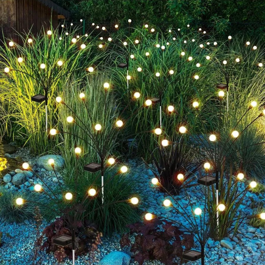 Solar Garden LED Lamp — Warm Eco Firefly Lighting