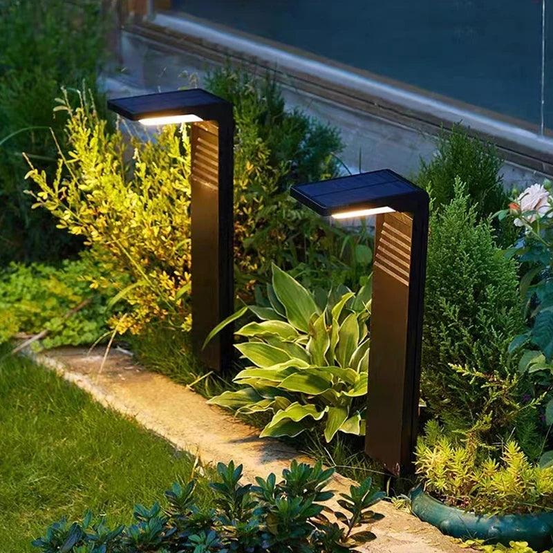 Modern Solar Garden Lamp Post — Adjustable Light