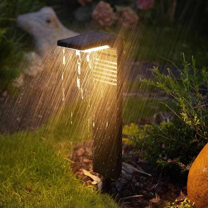 Modern Solar Garden Lamp Post — Adjustable Light