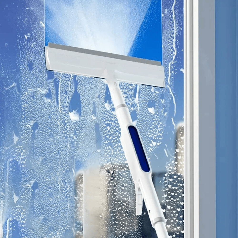 3-in-1 Window Cleaner — Telescopic Spray Squeegee