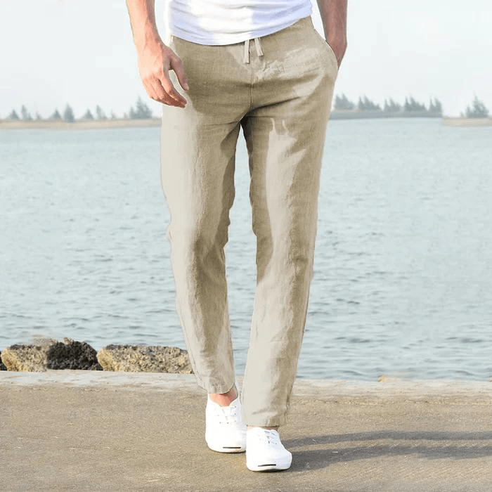 Men's Linen Trousers — Breathable Summer Comfort