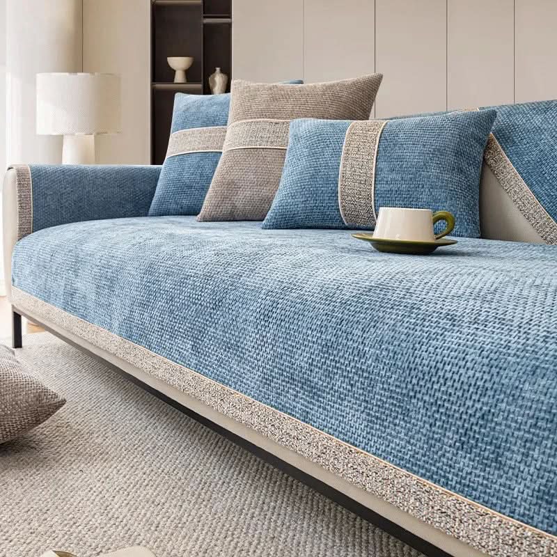 Non-Slip Linen Sofa Cover — Elegant Furniture Protection