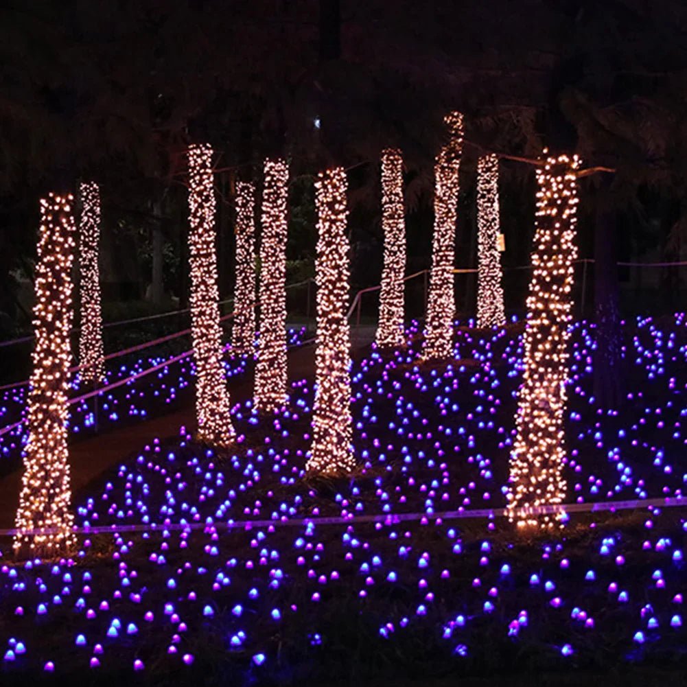 Solar LED Garden String Lights — Waterproof Decor