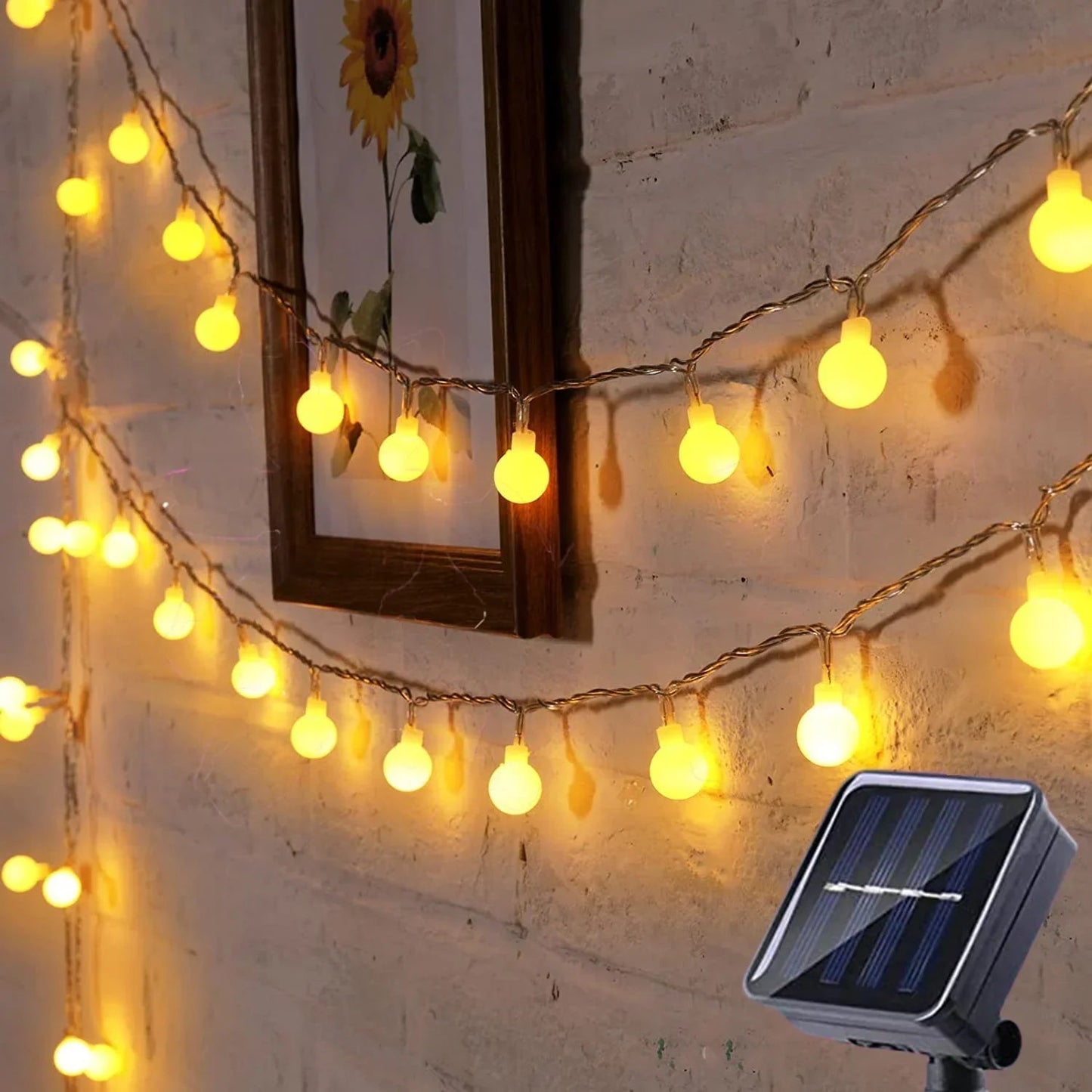 Solar Garden String Lights — Weatherproof LED Chain