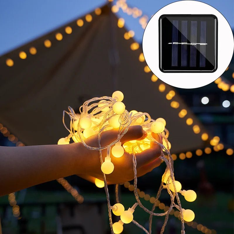 Solar Garden String Lights — Weatherproof LED Chain