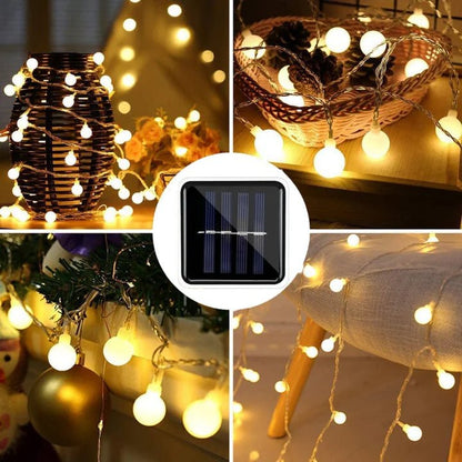 Solar Garden String Lights — Weatherproof LED Chain