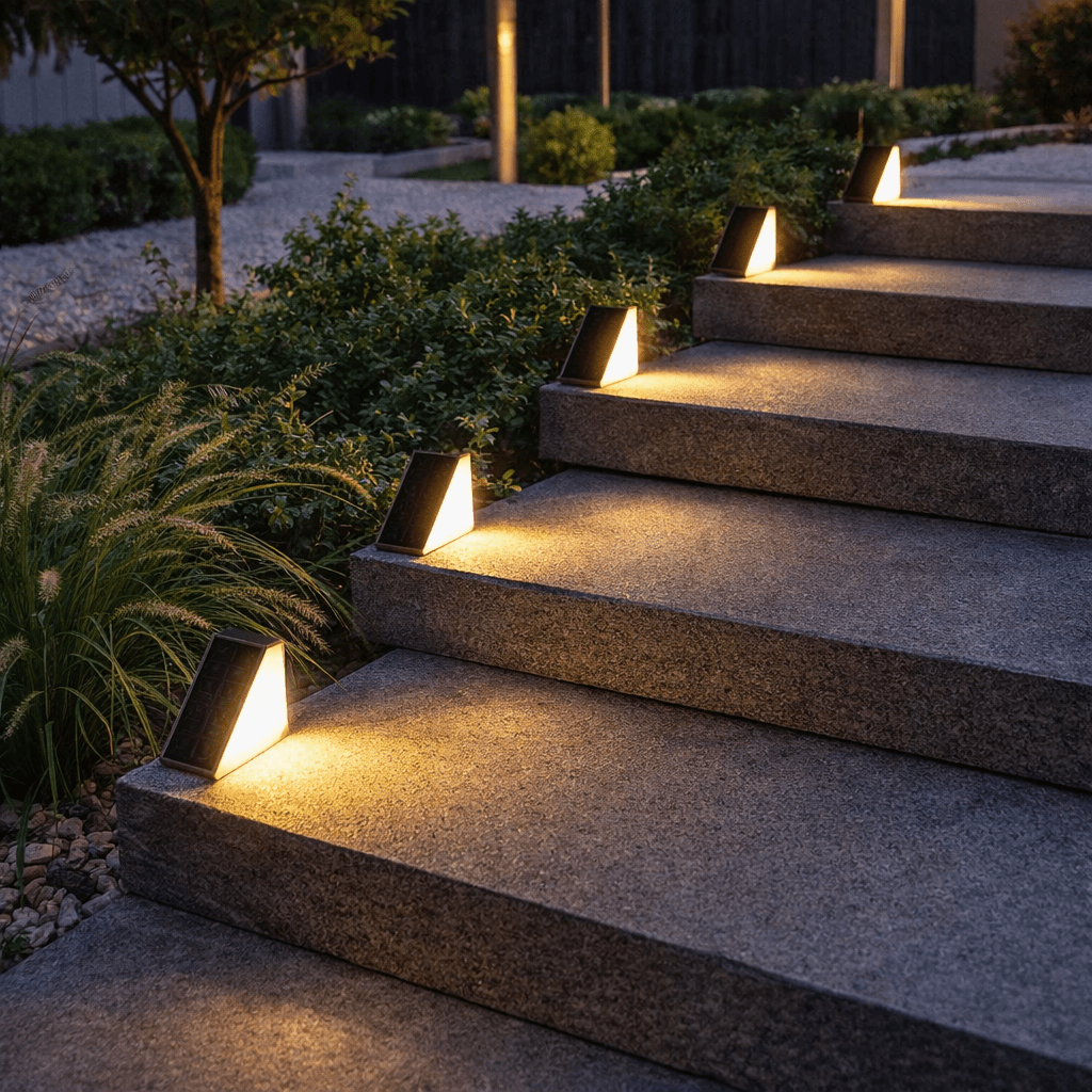 Waterproof Solar Garden Step Lights, IP67