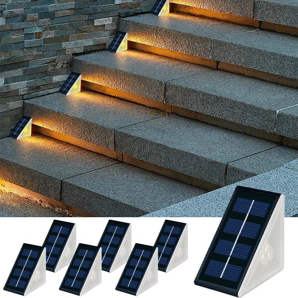 Waterproof Solar Garden Step Lights, IP67