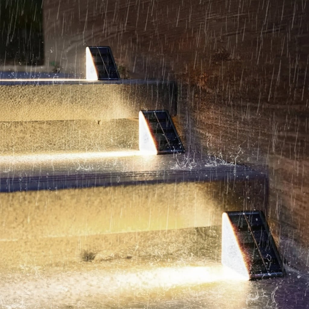 Waterproof Solar Garden Step Lights, IP67