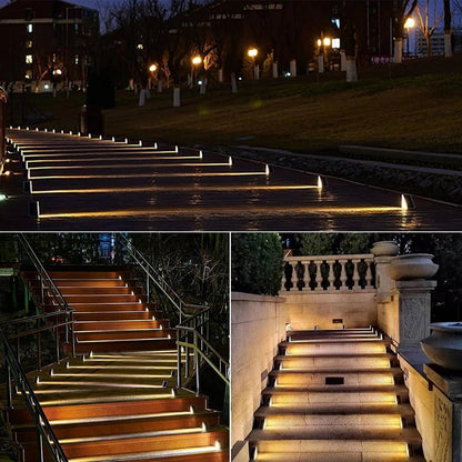 Waterproof Solar Garden Step Lights, IP67