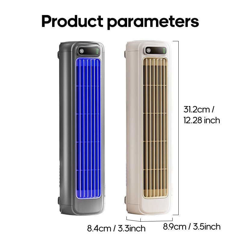 Cordless Portable Air Cooler — Rotating Airflow, USB