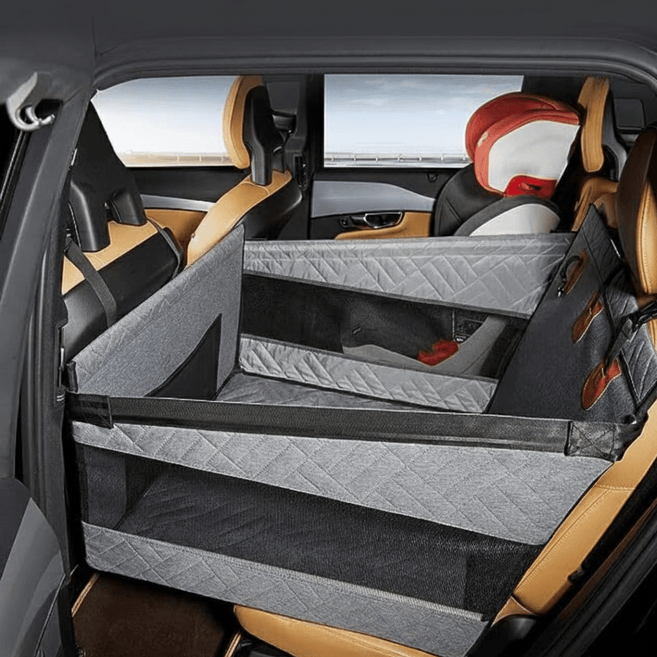 Waterproof Dog Car Seat Mat with Memory Foam Comfort