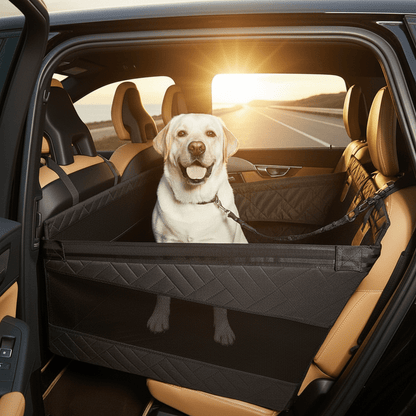 Waterproof Dog Car Seat Mat with Memory Foam Comfort