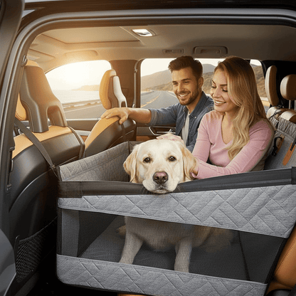 Waterproof Dog Car Seat Mat with Memory Foam Comfort