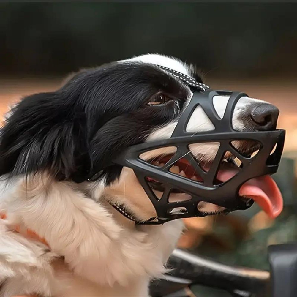 Breathable Dog Muzzle — Bite & Bark Control