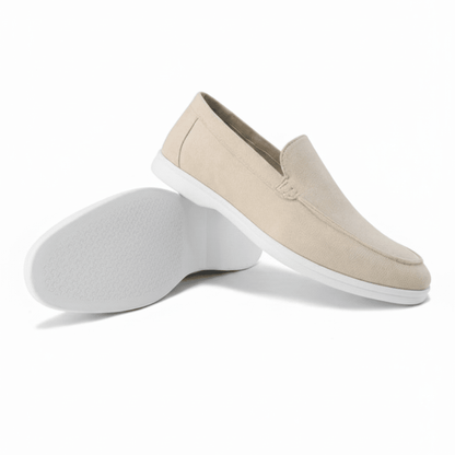 Suede Slip-On Loafers — Cushioned Comfort Insole