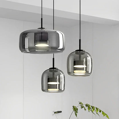 Glass Pendant Lamp — Modern Minimalist Design