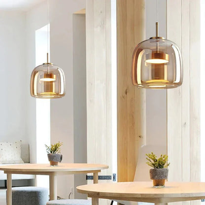 Glass Pendant Lamp — Modern Minimalist Design