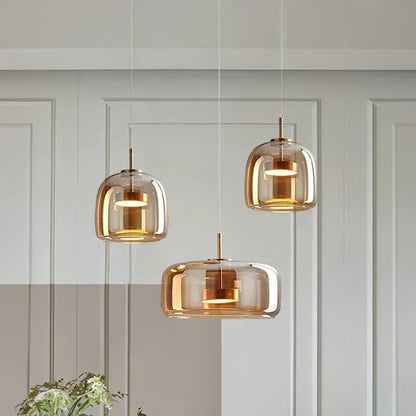 Glass Pendant Lamp — Modern Minimalist Design