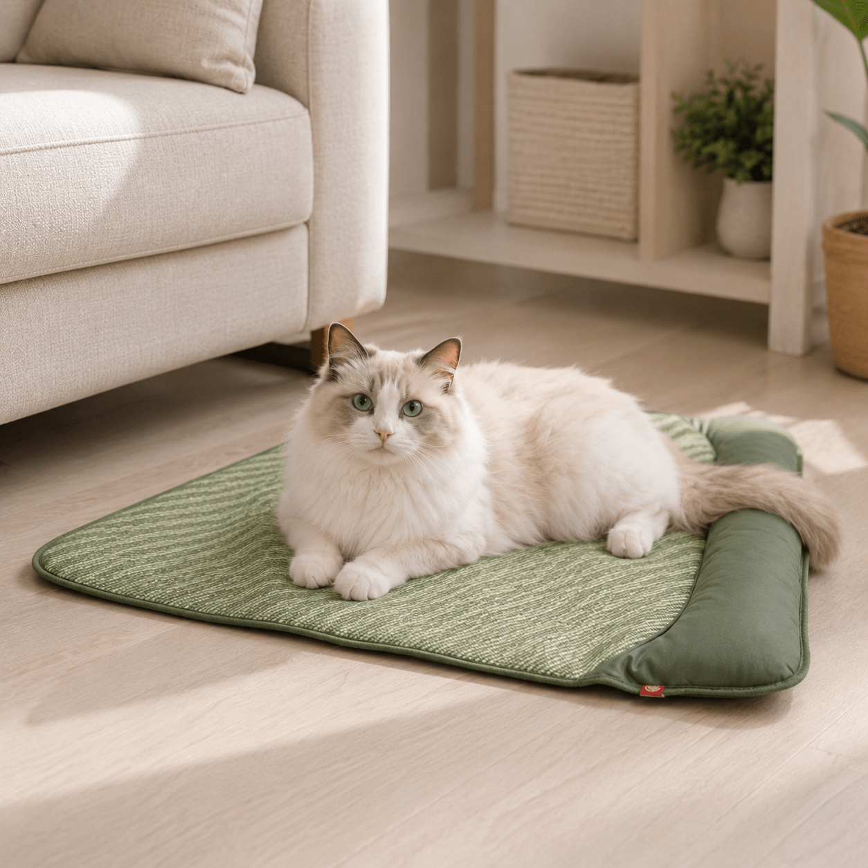 Breathable Pet Cooling Mat with Bolster — Dogs & Cats