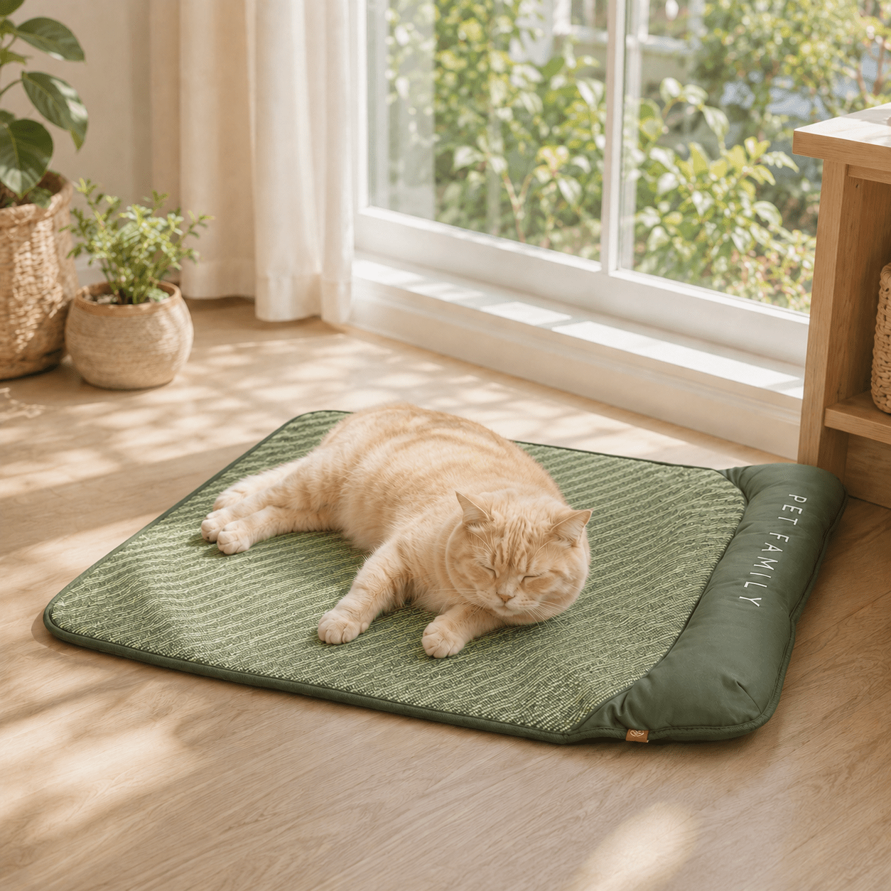 Breathable Pet Cooling Mat with Bolster — Dogs & Cats