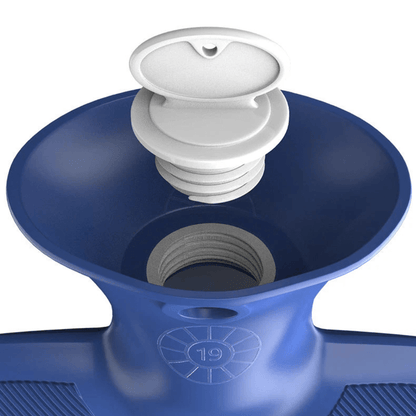 XL 2L Hot Water Bottle with Knit Cover — 8h Lasting Heat