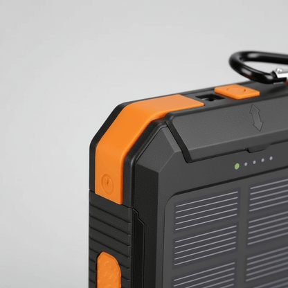 Solar Power Bank 20000mAh with LED Torch & Compass