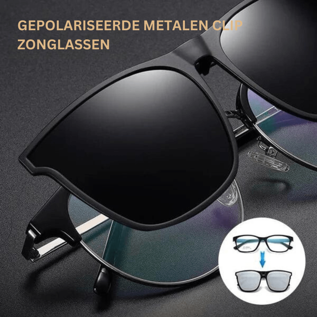 Clip-On Polarized Sunglasses UV400 — Foldable Design