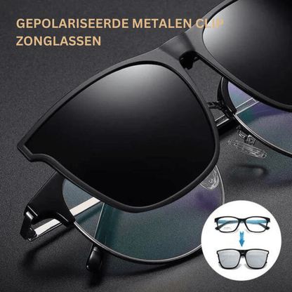 Clip-On Polarized Sunglasses UV400 — Foldable Design