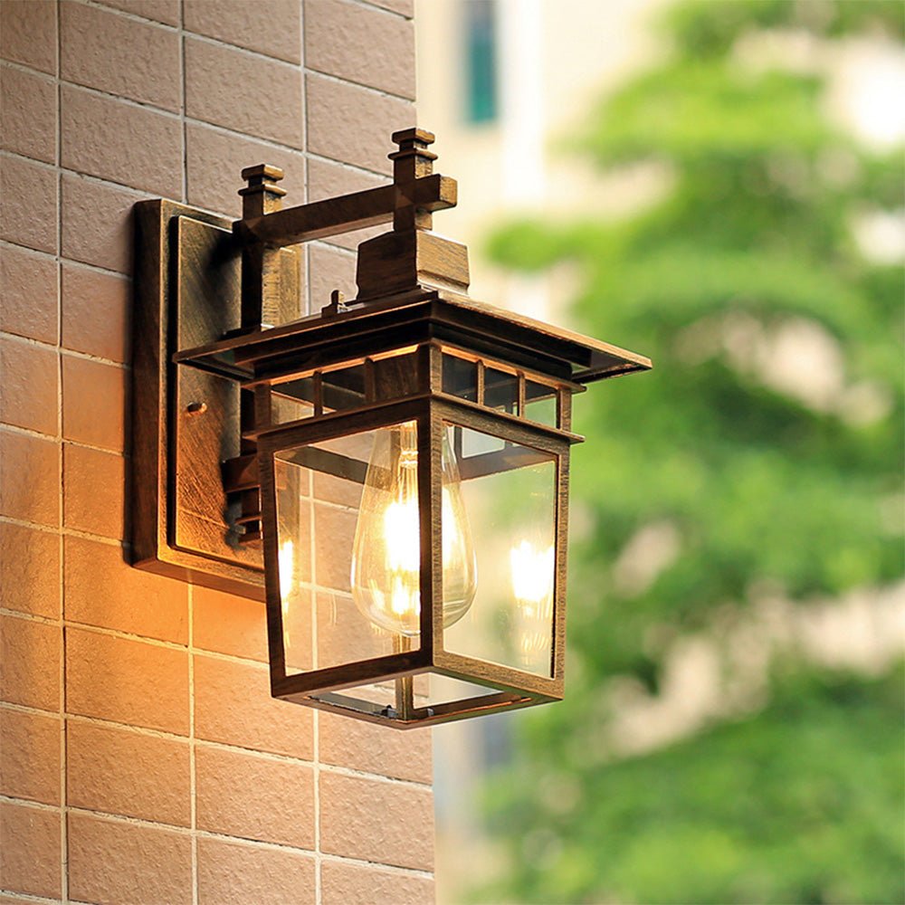 Vintage Outdoor Wall Lantern — Weatherproof IP65 Light