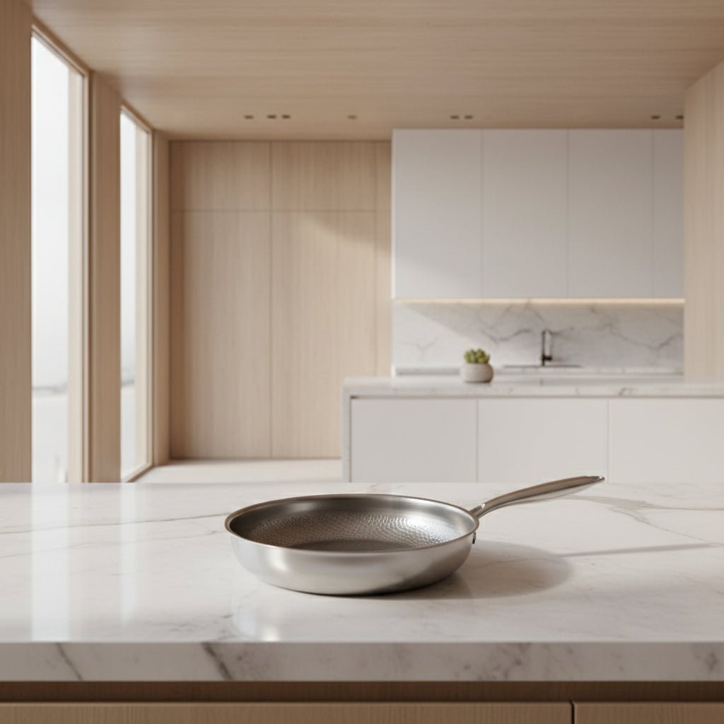 Hammered Titanium Nonstick Pan — Even Heat Cooking