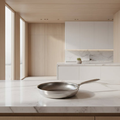Hammered Titanium Nonstick Pan — Even Heat Cooking