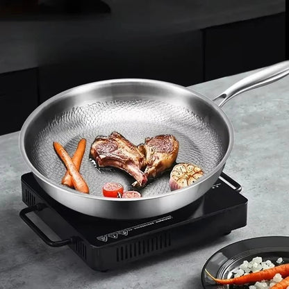 Hammered Titanium Nonstick Pan — Even Heat Cooking