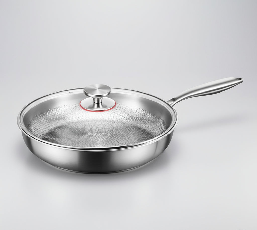 Hammered Titanium Nonstick Pan — Even Heat Cooking