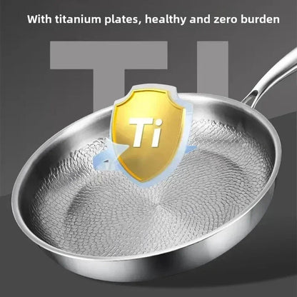 Hammered Titanium Nonstick Pan — Even Heat Cooking