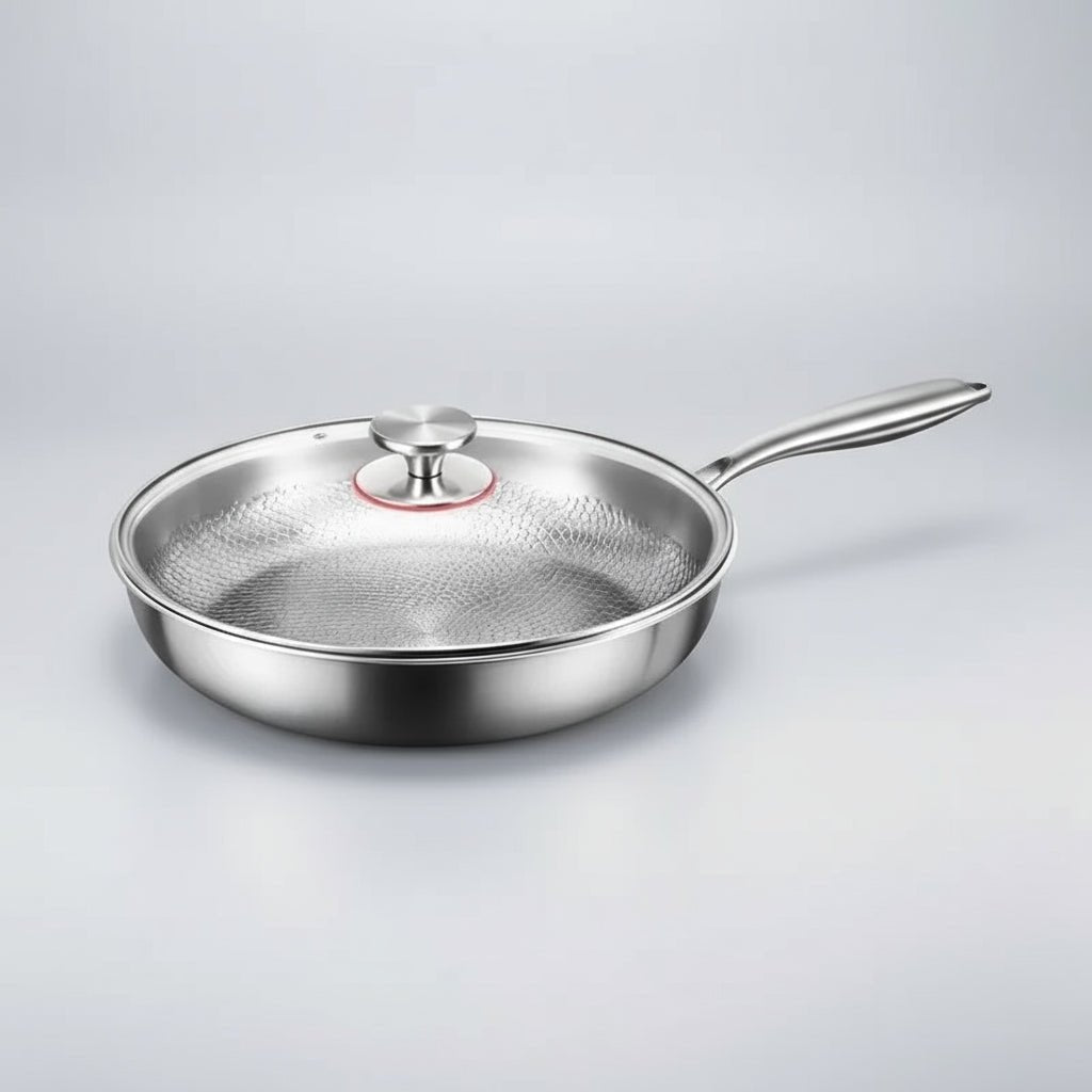 Hammered Titanium Nonstick Pan — Even Heat Cooking