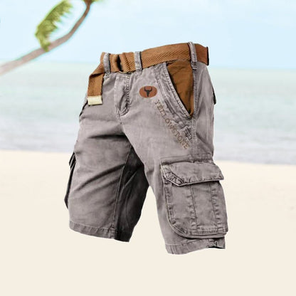 Men's Cotton Cargo Shorts — Six-Pocket Utility